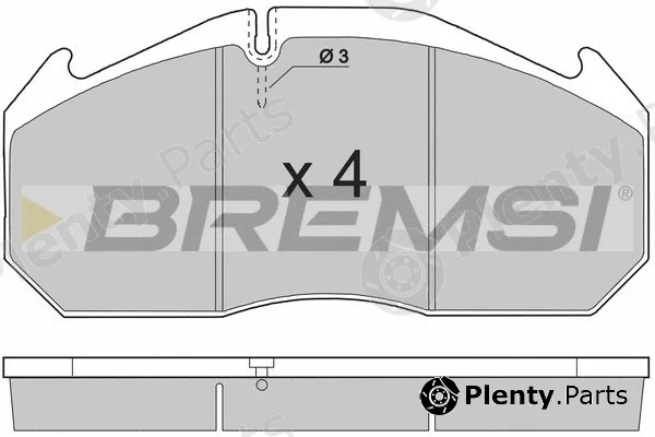 Bremsi BP7264 — Brake Pad Set, disc brake