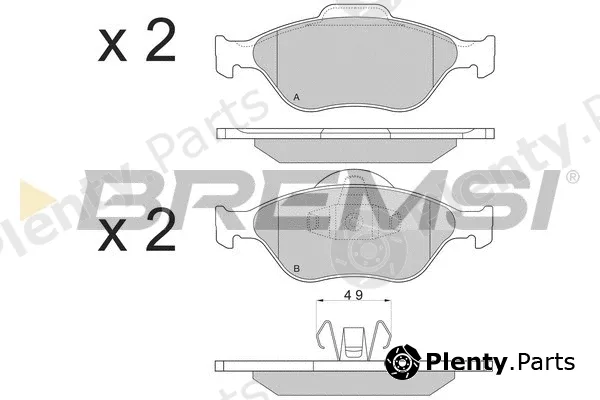 Bremsi BP2872 — Brake Pad Set, disc brake