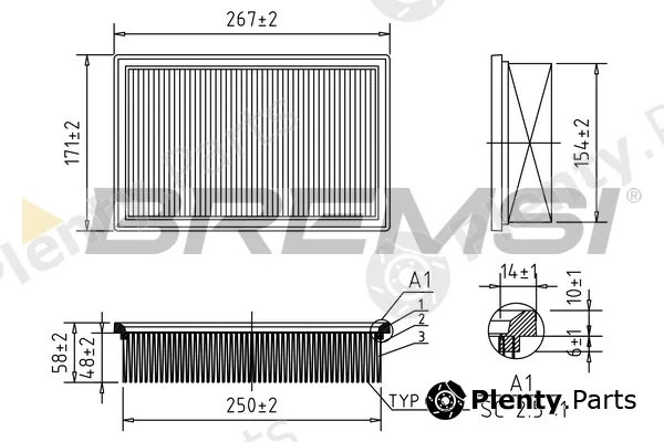 Bremsi FA0130 — Air Filter