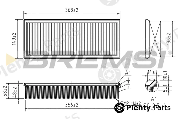 Bremsi FA1600 — Air Filter