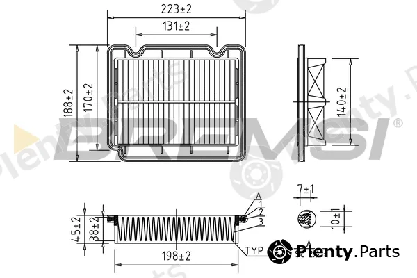 Bremsi FA1072 — Air Filter
