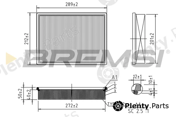 Bremsi FA2046 — Air Filter
