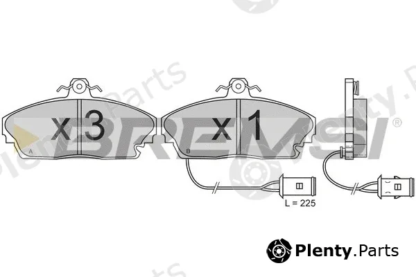 Bremsi BP2393 — Brake Pad Set, disc brake