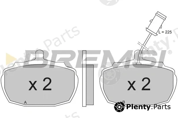 Bremsi BP2206 — Brake Pad Set, disc brake