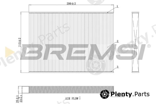 Bremsi FC0412 — Filter, cabin air