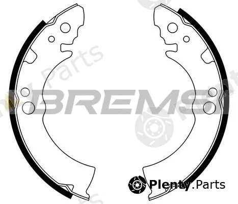 Bremsi GF0004 — Brake Shoe Set