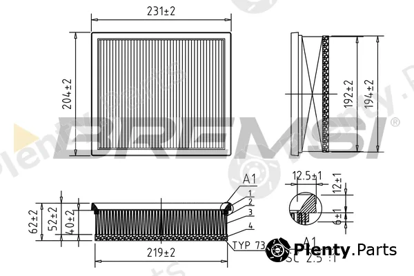 Bremsi FA0598 — Air Filter