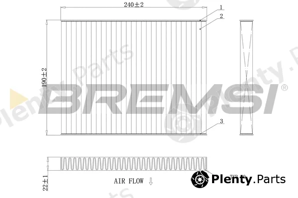 Bremsi FC0081A — Filter, cabin air