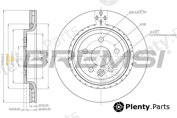 Bremsi CD7681V — Brake Disc