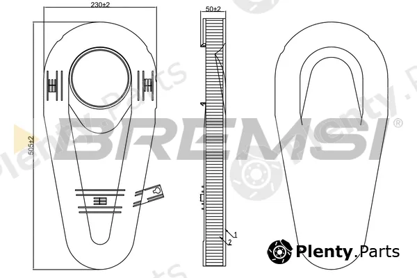 Bremsi FA0566 — Air Filter