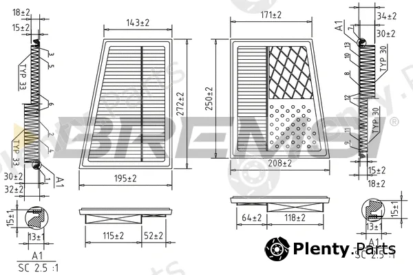 Bremsi FA0536 — Air Filter