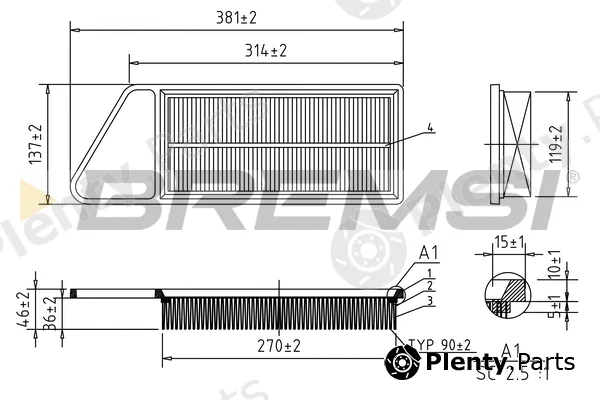 Bremsi FA0577 — Air Filter