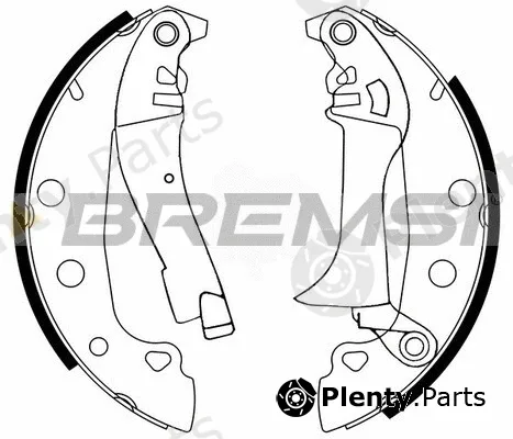 Bremsi GF0150 — Brake Shoe Set