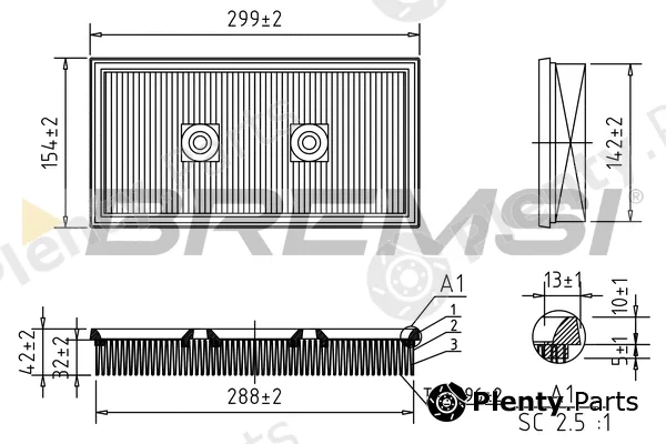 Bremsi FA1697 — Air Filter