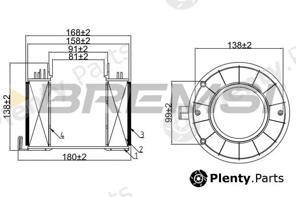 Bremsi FA0592 — Air Filter