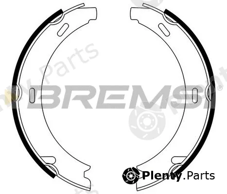 Bremsi GF0302 — Brake Shoe Set, parking brake