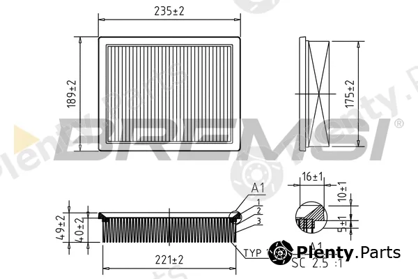 Bremsi FA0571 — Air Filter