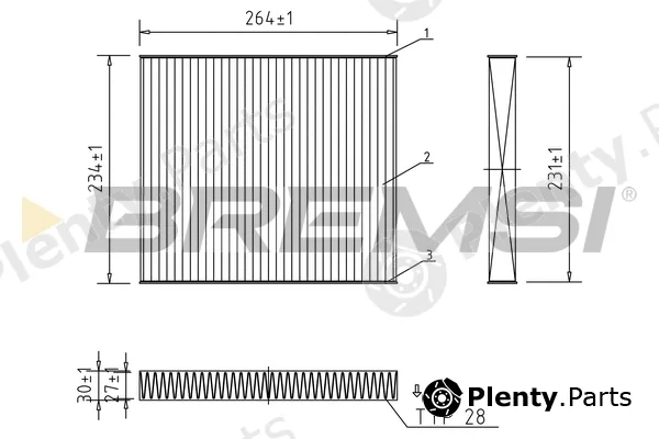 Bremsi FC0107C — Filter, cabin air