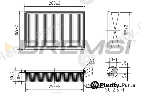 Bremsi FA0570 — Air Filter