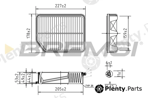 Bremsi FA0594 — Air Filter