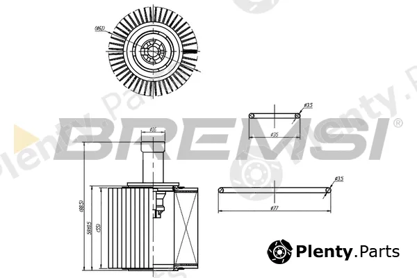 Bremsi FL0252 — Oil Filter