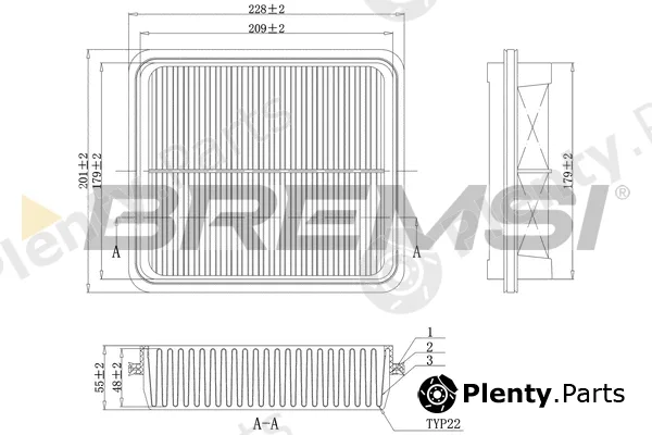 Bremsi FA1146 — Air Filter