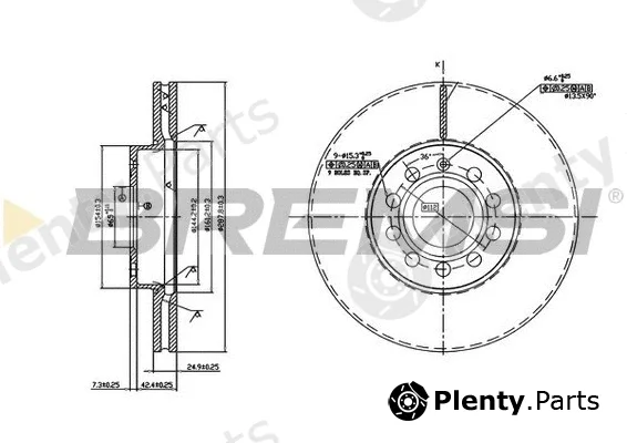 Bremsi CD7218V — Brake Disc