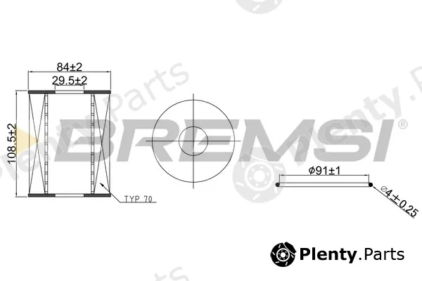 Bremsi FL2543 — Oil Filter