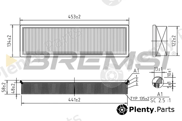 Bremsi FA2066 — Air Filter