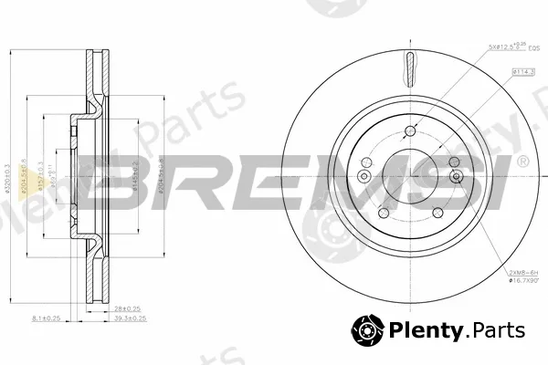 Bremsi CD8199V — Brake Disc