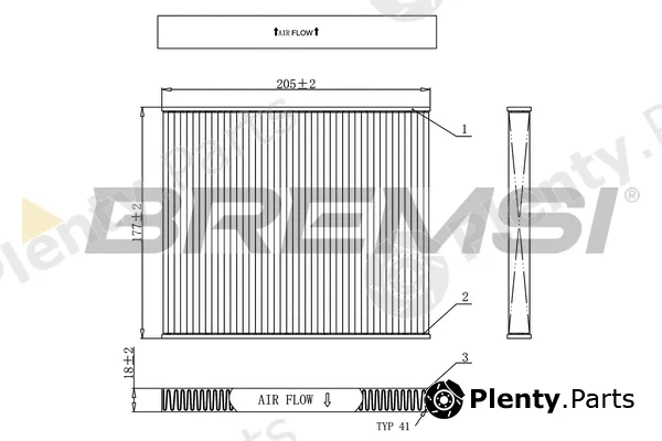 Bremsi FC0162 — Filter, cabin air