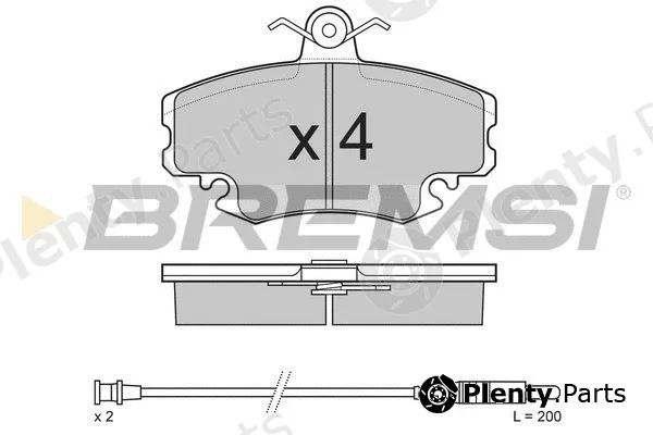 Bremsi BP2590 — Brake Pad Set, disc brake