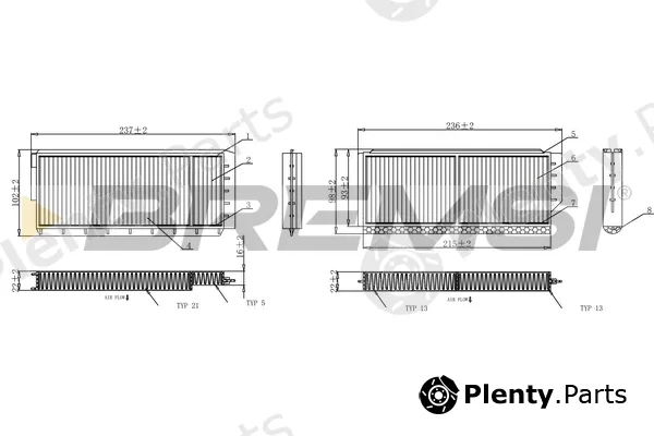 Bremsi FC0903 — Filter, cabin air