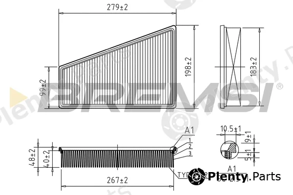 Bremsi FA2310 — Air Filter
