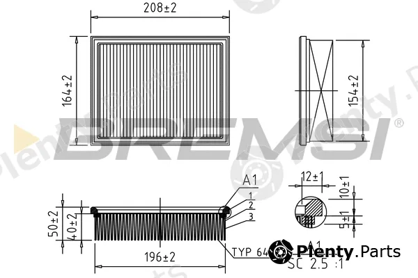 Bremsi FA2136 — Air Filter