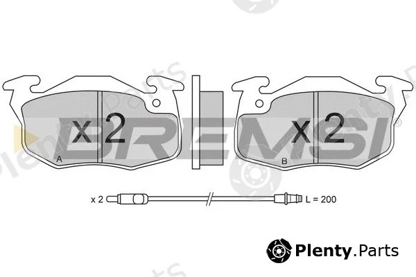 Bremsi BP2269 — Brake Pad Set, disc brake