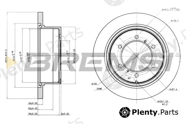 Bremsi CD6715S — Brake Disc