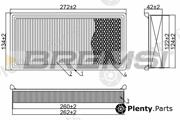 Bremsi FA1595 — Air Filter