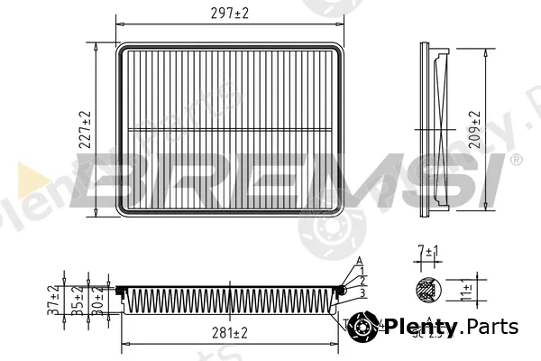 Bremsi FA1220 — Air Filter