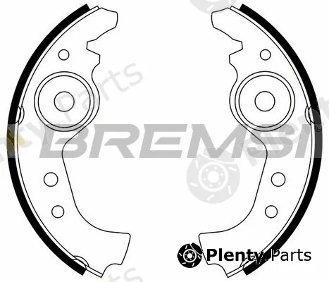 Bremsi GF029005/10 — Brake Shoe Set