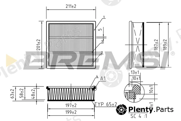 Bremsi FA0562 — Air Filter