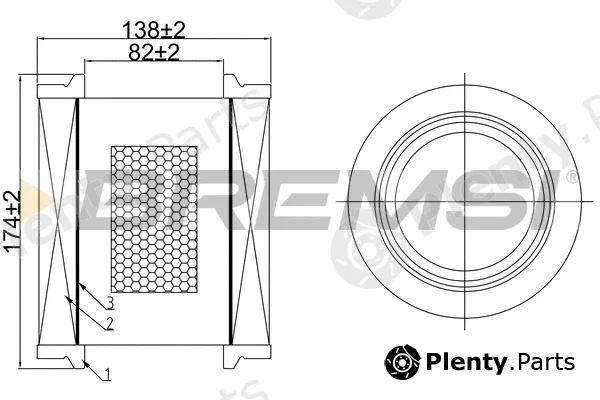 Bremsi FA1064 — Air Filter
