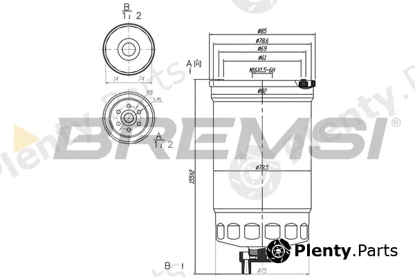 Bremsi FE0826 — Fuel Filter