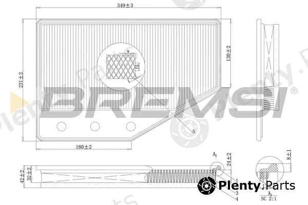 Bremsi FA1085 — Air Filter