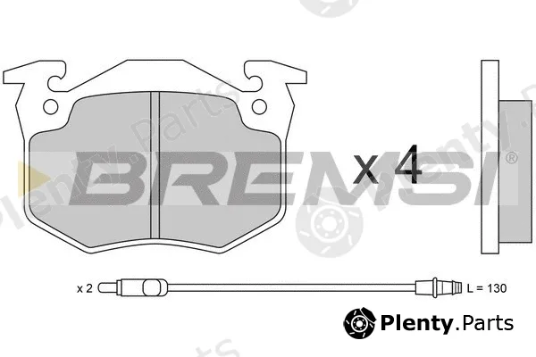 Bremsi BP2230 — Brake Pad Set, disc brake