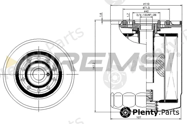 Bremsi FL0297 — Oil Filter