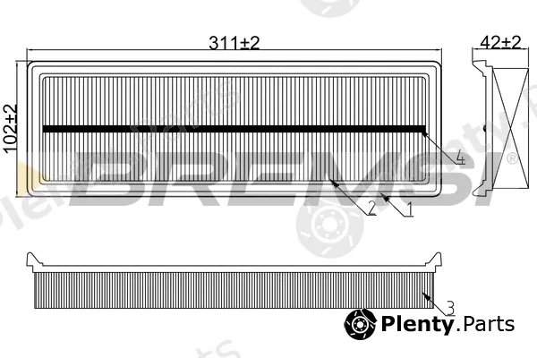 Bremsi FA0615 — Air Filter