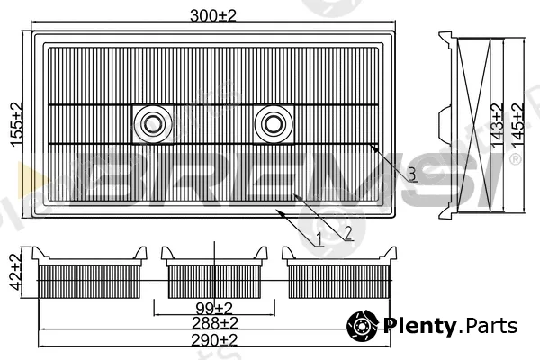 Bremsi FA1021 — Air Filter