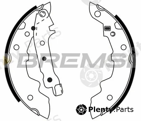 Bremsi GF0412 — Brake Shoe Set