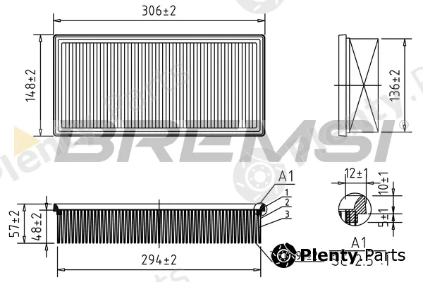 Bremsi FA2316 — Air Filter